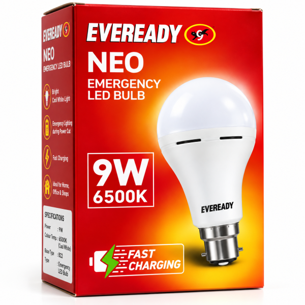 Eveready NEO Emergency LED Bulb 9W 6500K – Fast Charging