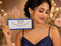 Silver-Plated American Diamond Necklace Set with Matching Earrings | Elegant CZ Party Wear Jewelry for Women