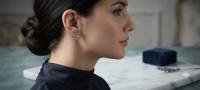 Elegant Silver-Toned Floral Crystal Stud Earrings Set
