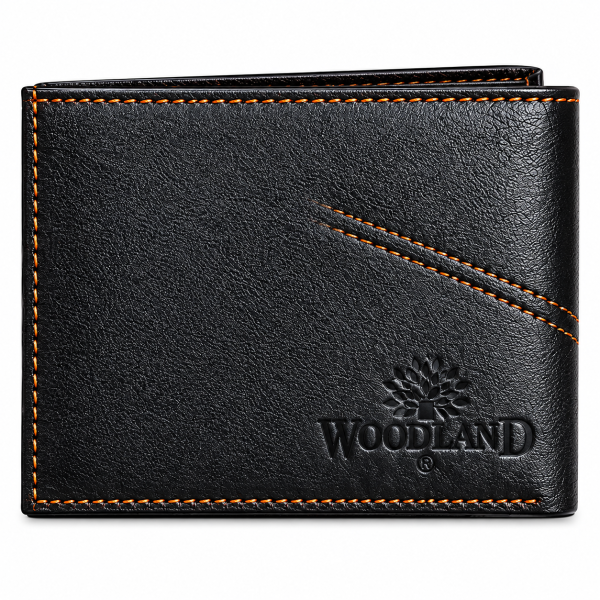 Woodland Premium Men’s Leather Wallet | Bi-Fold Wallet with Multiple Card Slots & Coin Pocket