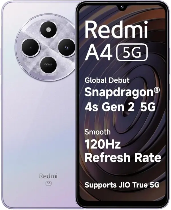 Redmi A4 5G (Starry Black, 6GB RAM, 128GB Storage