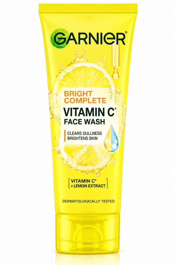 Garnier Bright Complete Vitamin C +Lemon Gel Face Wash 100 g