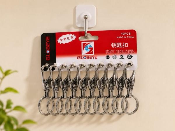 Metal Key Holder Keychain Set | Heavy Duty Carabiner Key Ring | Pack of 10