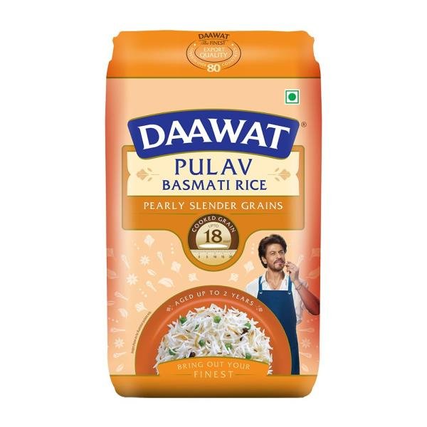 Daawat Pulav Pure Basmati Rice (Long Grain) 1 Kg