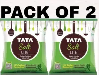 Tata  Salt Lite Iodized Salt (1 kg, Pack of 2)