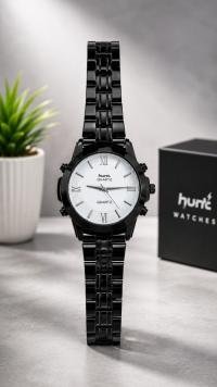 HUNT Black Stainless Steel Watch