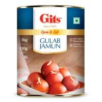 Gits Open & Eat Gulab Jamun Tin, 1kg 16 Pieces per Can
