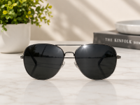 Classic Gunmetal Aviator Sunglasses