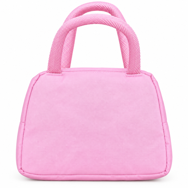 Stylish Pink Insulated Lunch Bag for Women, Girls & Kids | Reusable Tiffin Bag