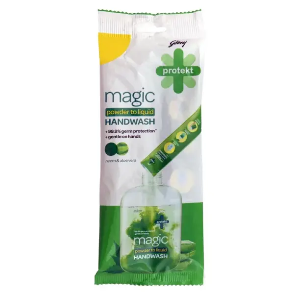 Godrej Protekt Magic Neem Aleovera PowdertoLiquid Handwash9 g