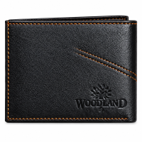 Woodland Premium Men’s Leather Wallet | Bi-Fold Wallet with Multiple Card Slots & Coin Pocket