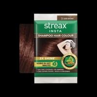 Streax Insta Shampoo Hair Colour (Dark Brown 3) 25 ml